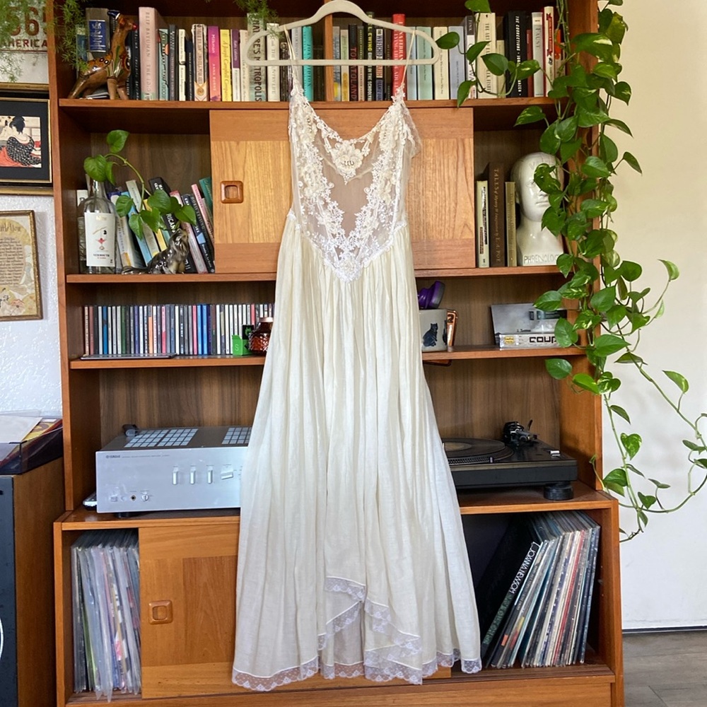 Vintage cotton and lace nightgown